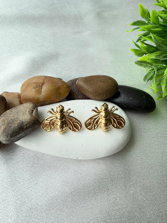 Honey Bee Stud Earrings