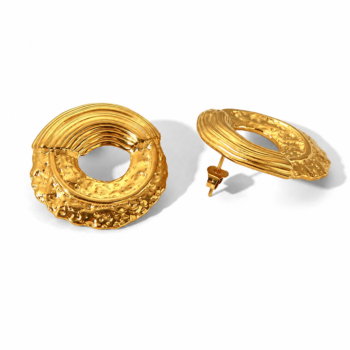 Serena Textured Stud Earrings