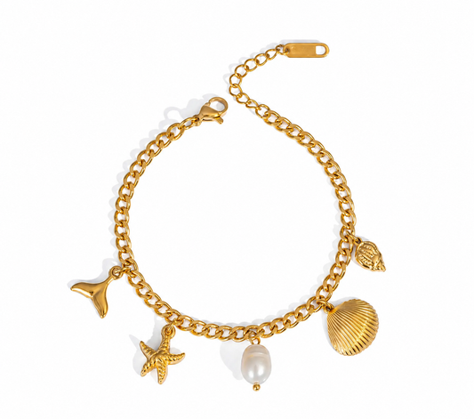 Ocean Theme Charm Bracelet